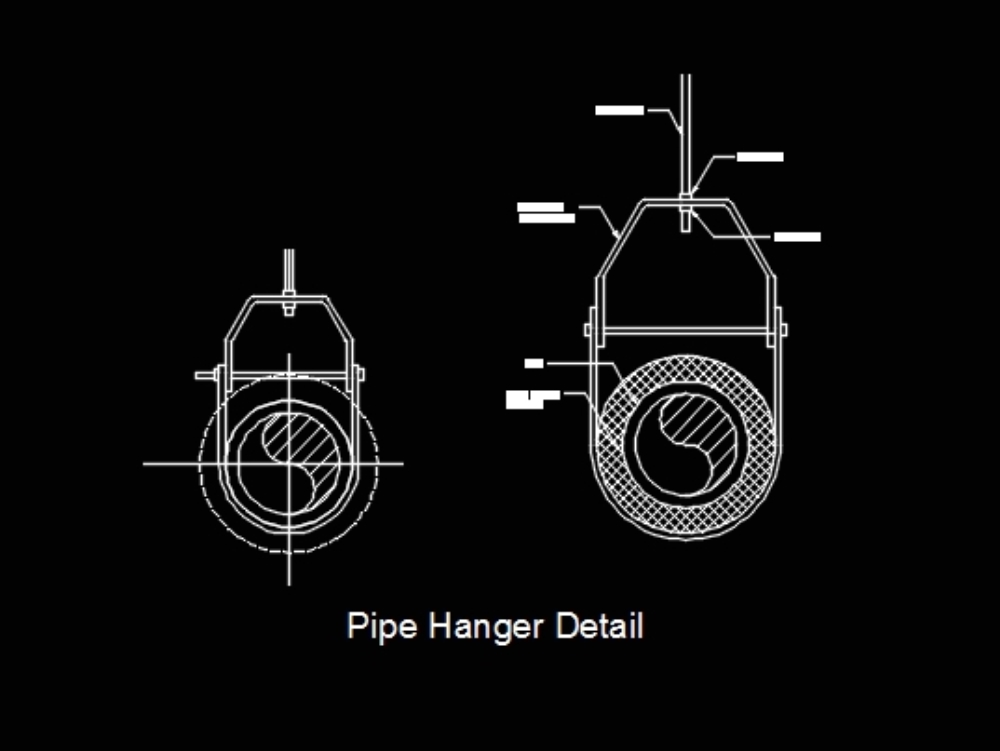 Detail of plumbing pipe suspension (jpga_2019)