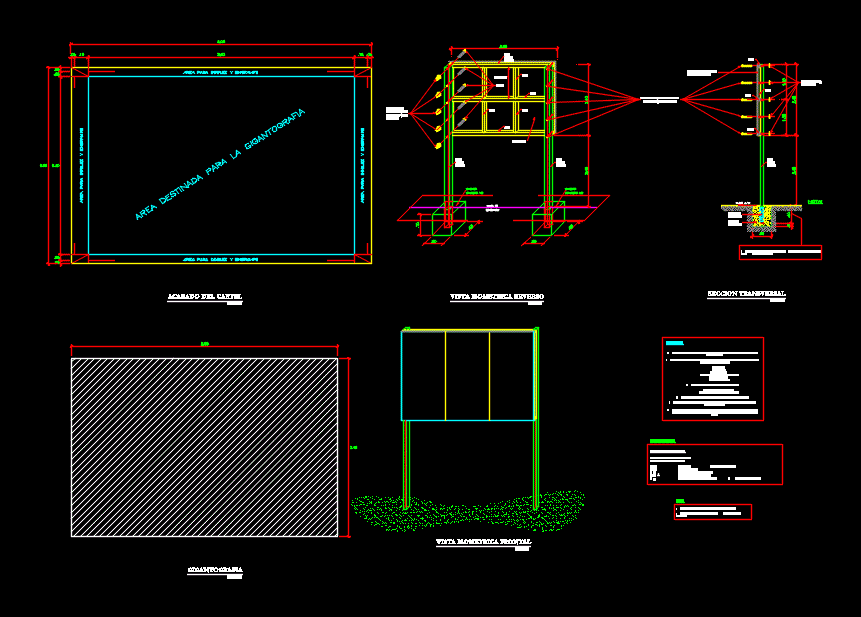 cartaz de canteiro de obras