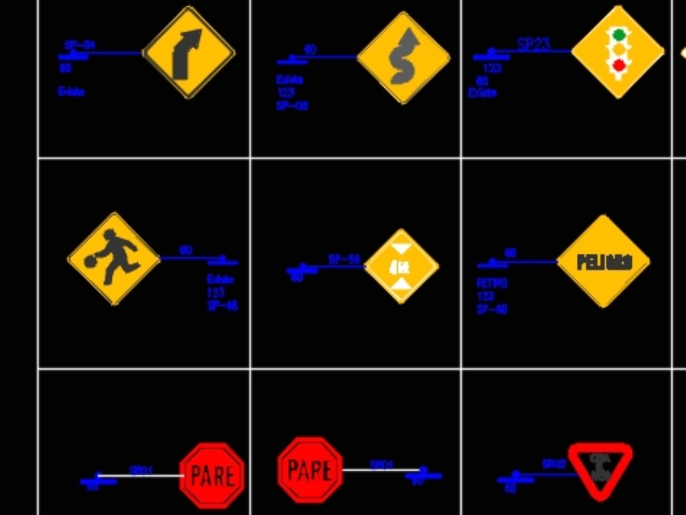 Panneaux routiers