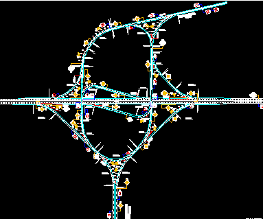 Projekt für Autobahnschilder