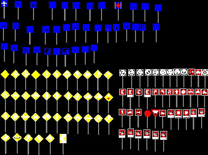 panneaux routiers