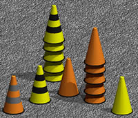 3d cones