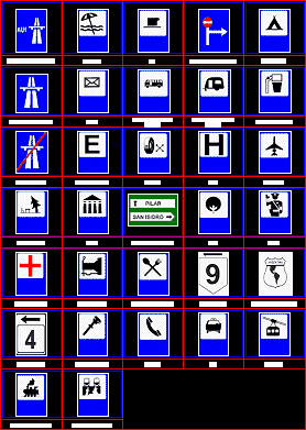 panneaux de signalisation d'information