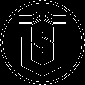 Logotipo da Universidade de La Serena em cad