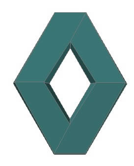 3d renault logo