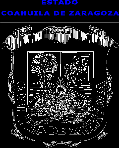 Brasão de armas do estado de Coahuila de Zaragoza