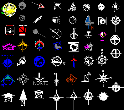 nördliche Symbole