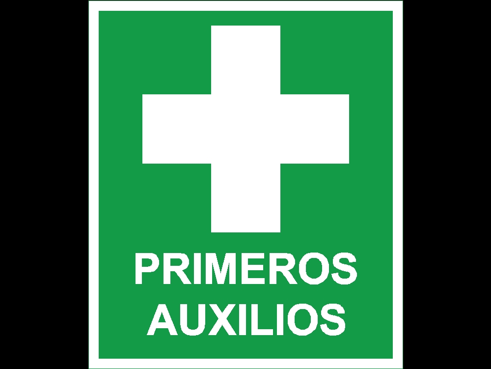 First aid sign civil protection