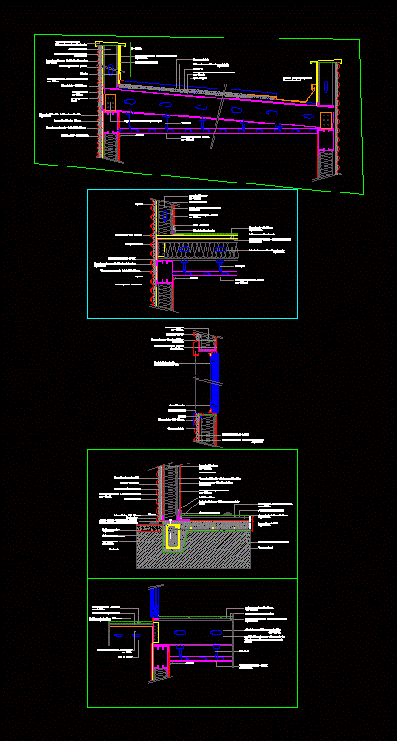 Detalhes da construção - estrutura de aço