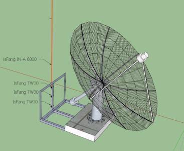 Antena parabolica 3d