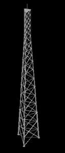 Telecommunications tower 3d