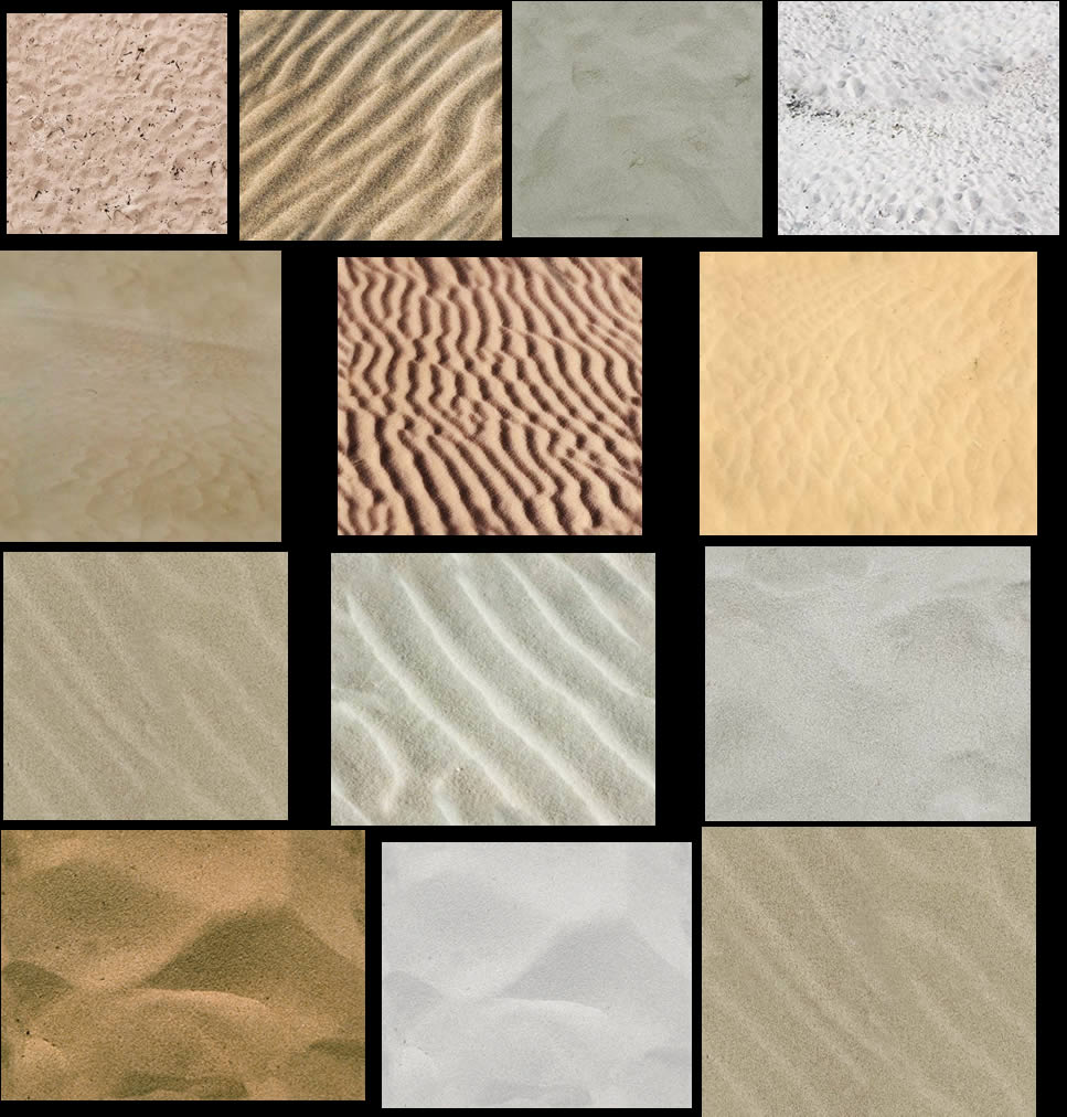 texturas de areia