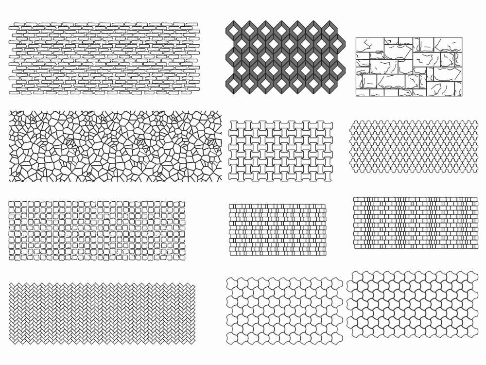 Patrones y texturas en paneles