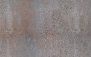 Concrete with metal stains