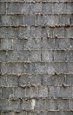 muro di mattoni di cemento