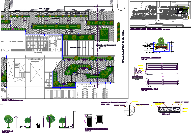 Detalhe escadas - banheiro - área pública