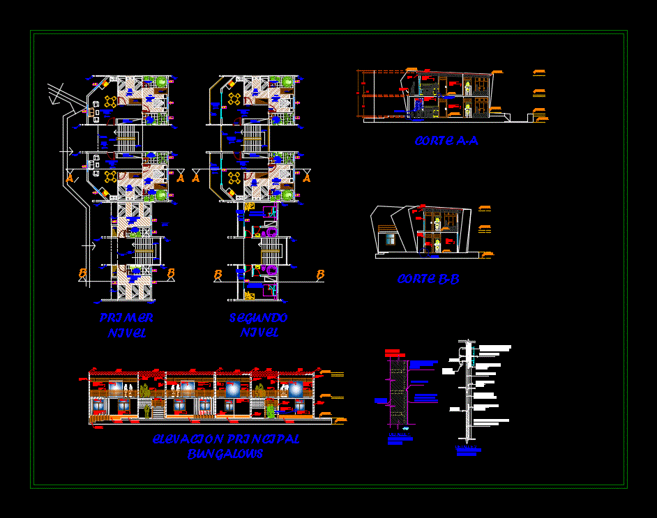 Salão de festas em AutoCAD, Baixar CAD Grátis (4.78 MB)