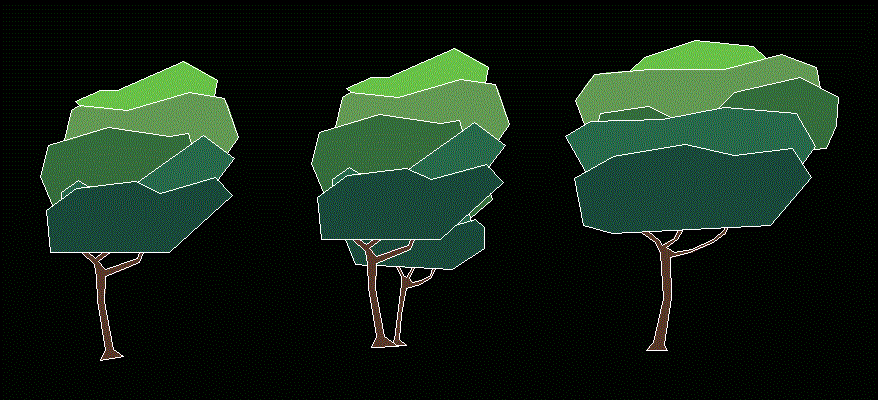alberi ombrosi