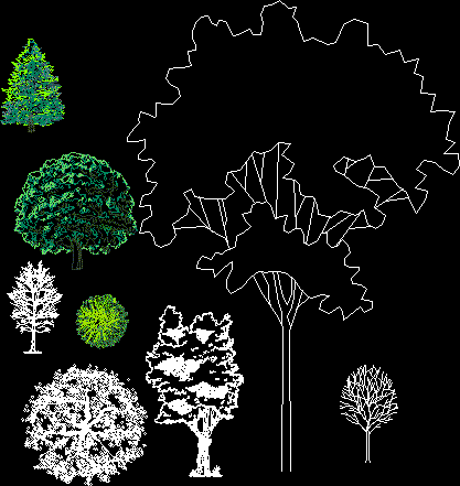 árvores em 2d