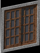 2D-Schiebefenster mit zwei Flügeln