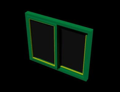 Fenster 100 cm x 120 cm - Autocad