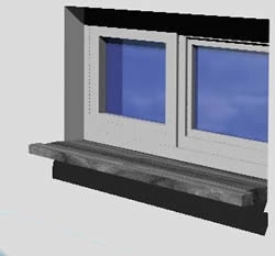 Fenster 150x60 -3d