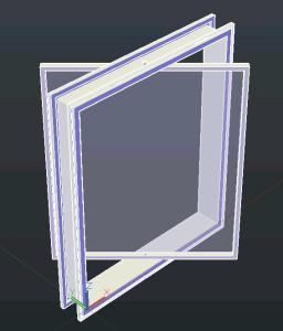 Vertical tilt window - 3d