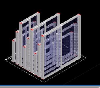3D-Aluminiumfenster