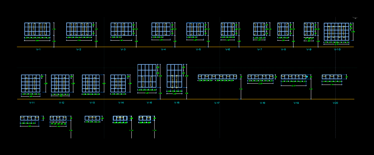 AutoCAD Window Elevations in 2D DWG Format -  Portugal