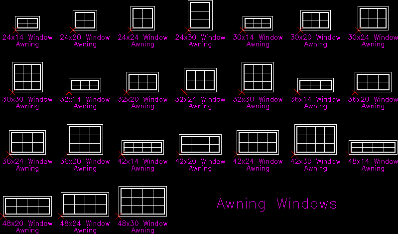 Ventanas awning elevations