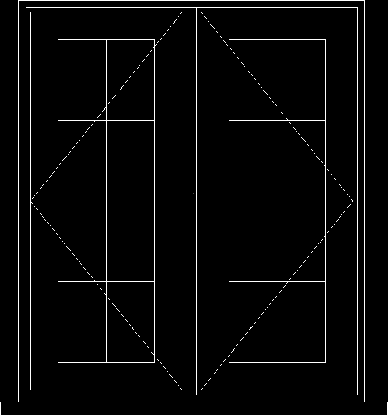 AutoCAD Window Elevations in 2D DWG Format -  Portugal