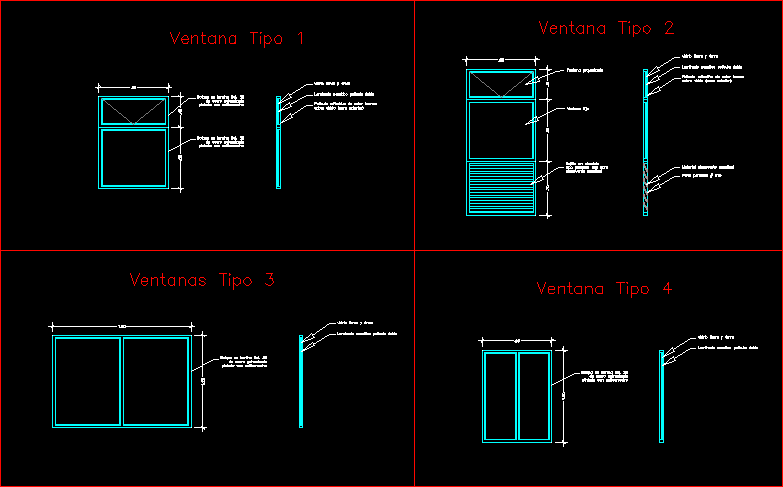 Tipos de ventana