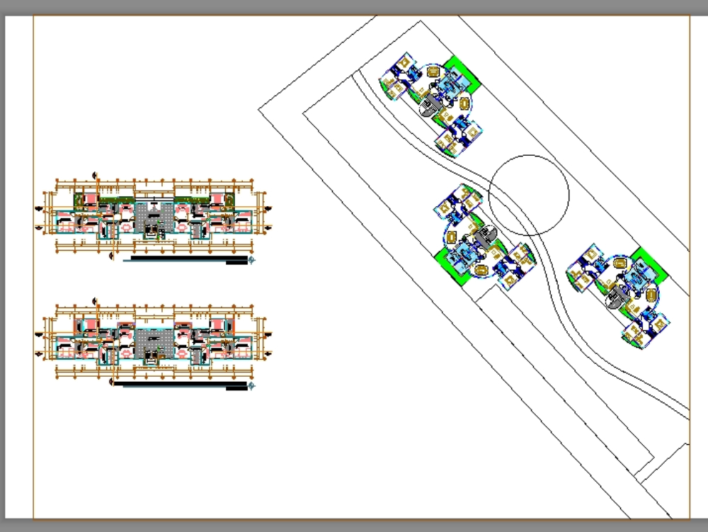 Plano Completo de Vivienda Multifamiliar