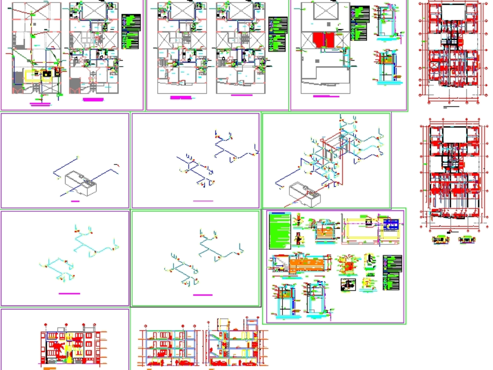 Planos Complejos de Vivienda Multifamiliar