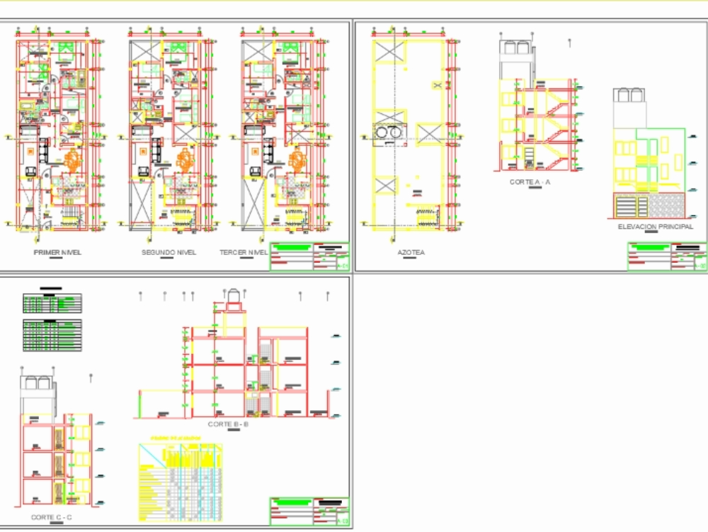 Proyecto Multifamiliar 3 Niveles