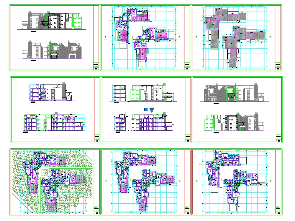 Edificio Residencial Moderno DWG
