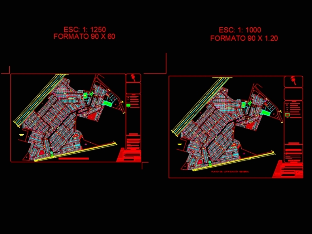 Planos de lotificacion suburbanas