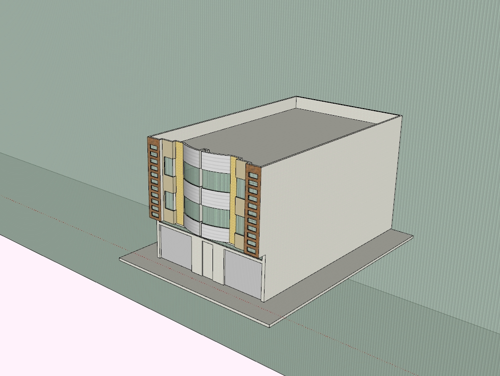 Edificio Moderno de 3 Niveles