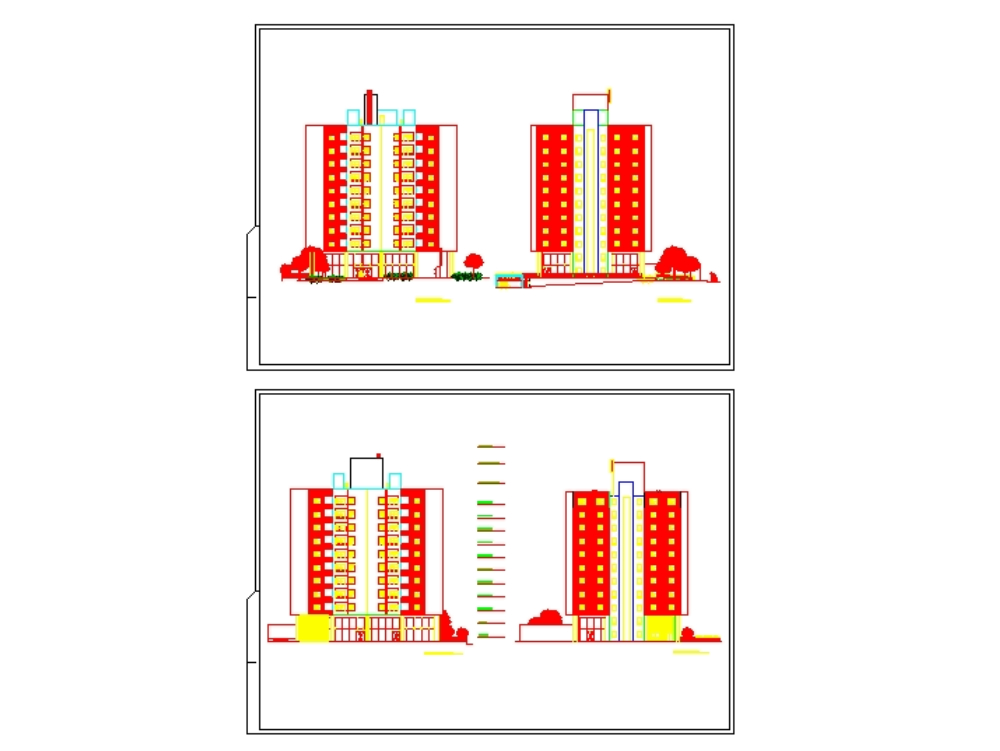 Diseno Moderno de Edificio de 11 Niveles
