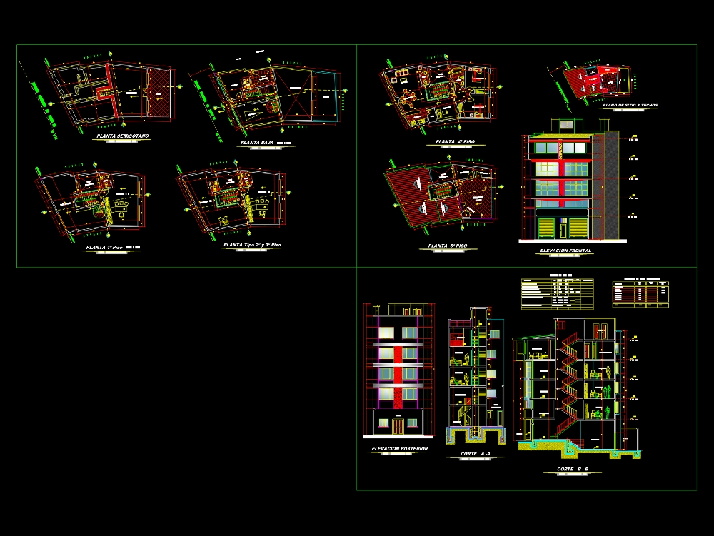 Edificio vivienda multifamiliar - oficinas