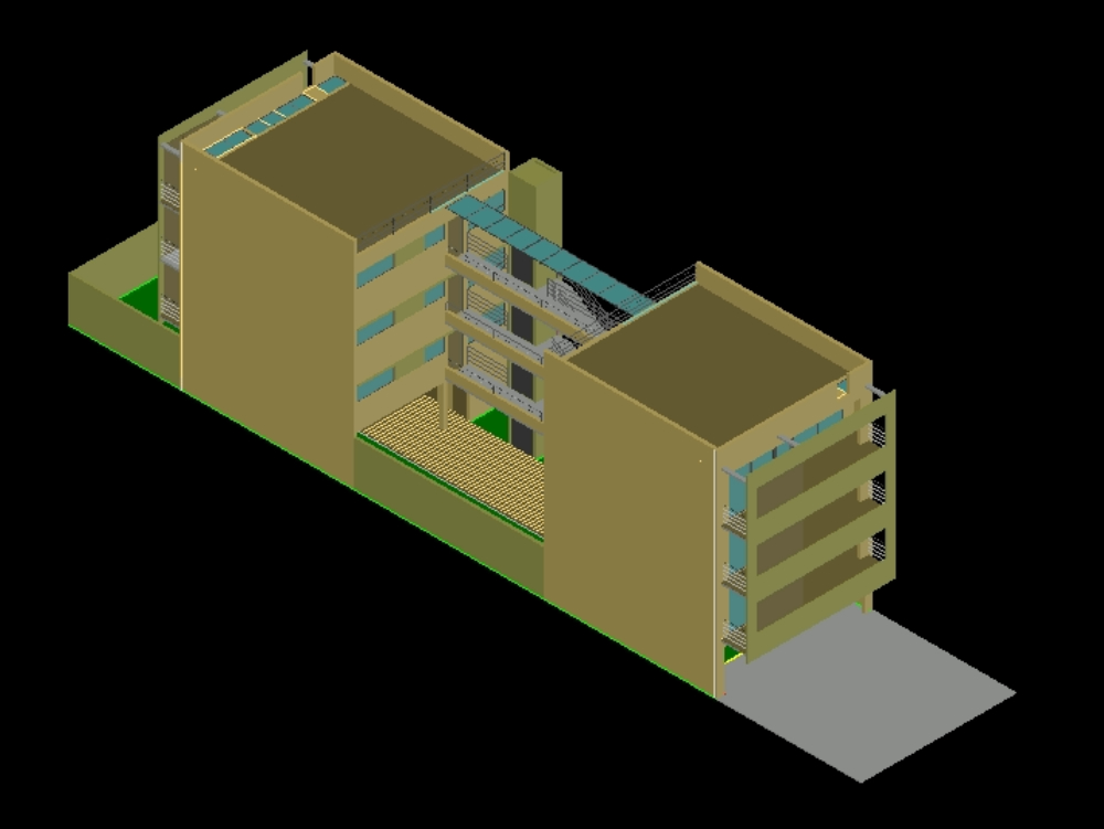 Modelo 3D de Edificio de Viviendas