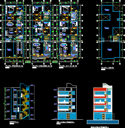 Vivienda multifamiliar(departamentos y cuartos simples)