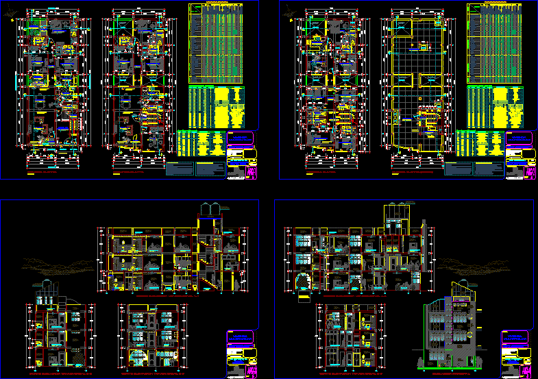 Plano Completo Multifamiliar Casma