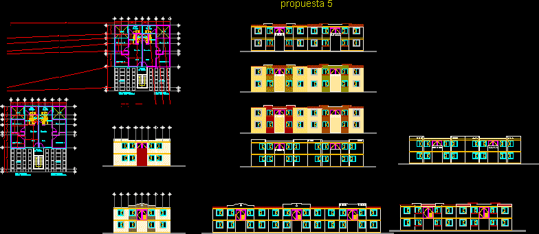 Vivienda cuadruplex