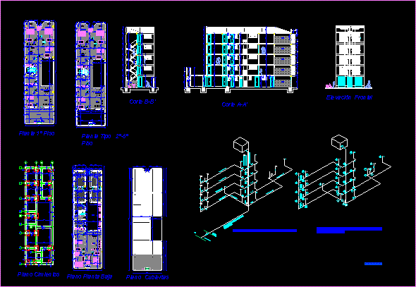 Plano edificio multifamiliar