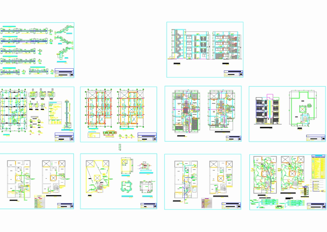 Planos Completos de Vivienda Multifamiliar