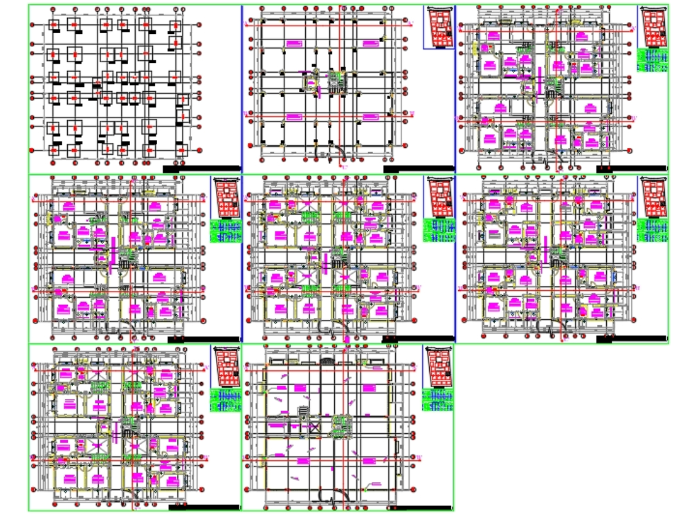 Plano Constructivo de Edificio Residencial