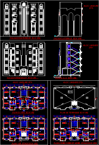 Plano edificio de vivienda