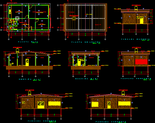 Plano de acabados edificio principal