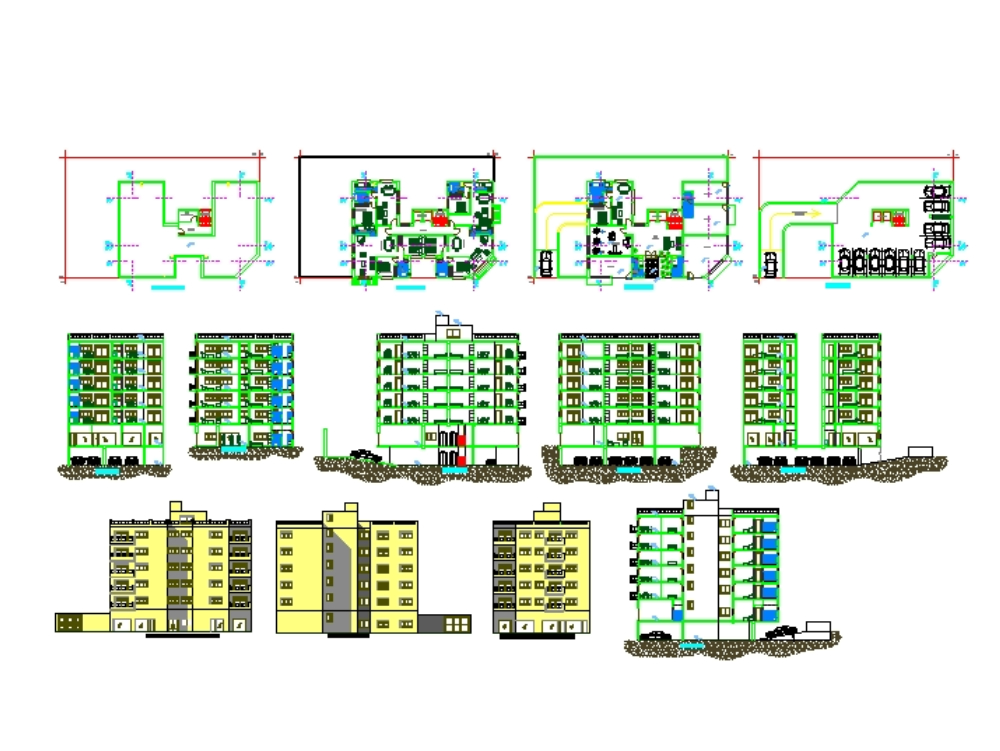 Proyecto de Edificio Residencial de Seis Niveles